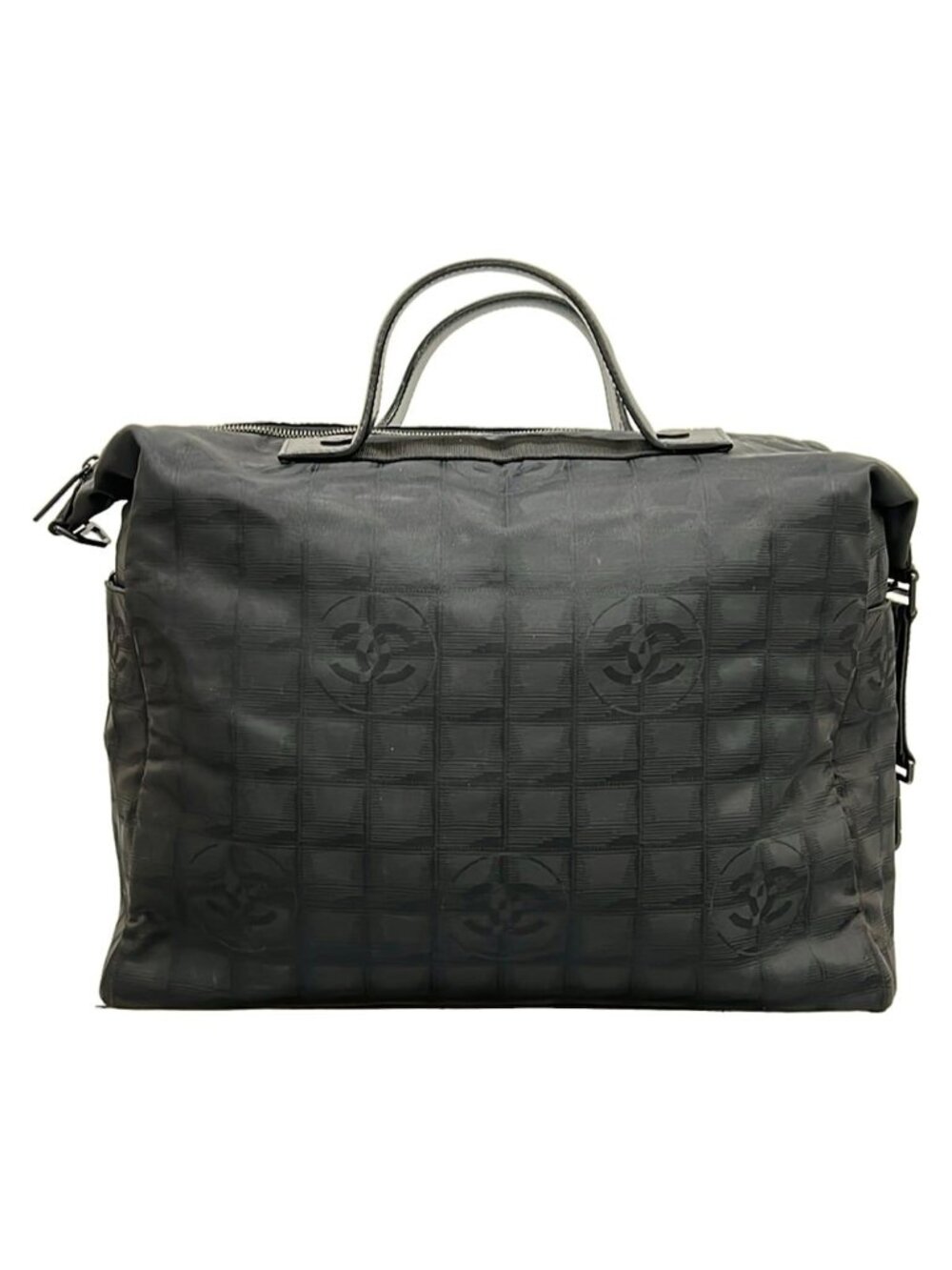 Chanel Boston Bag New Travel Line Black Leather